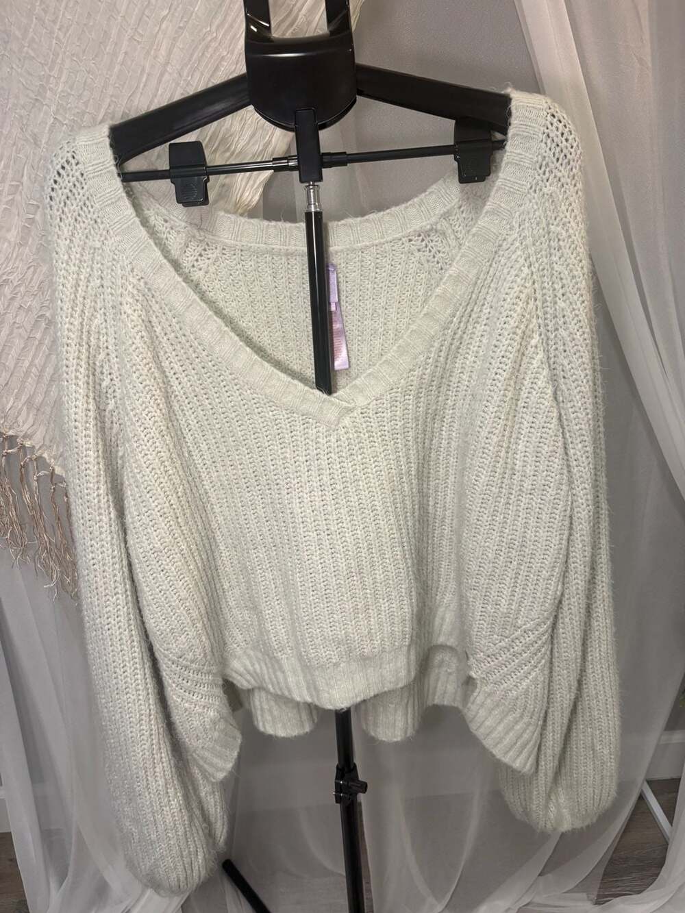 Savage X Fenty Keep It Raw Edge Sweater Size XL